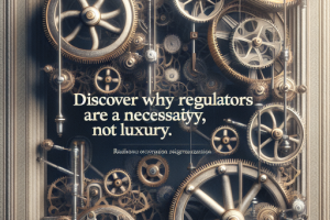 Descubre por qué los reguladores son una necesidad no un lujo.
